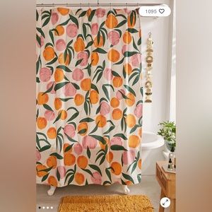 Urban Outfitters Orange Shower Curtain